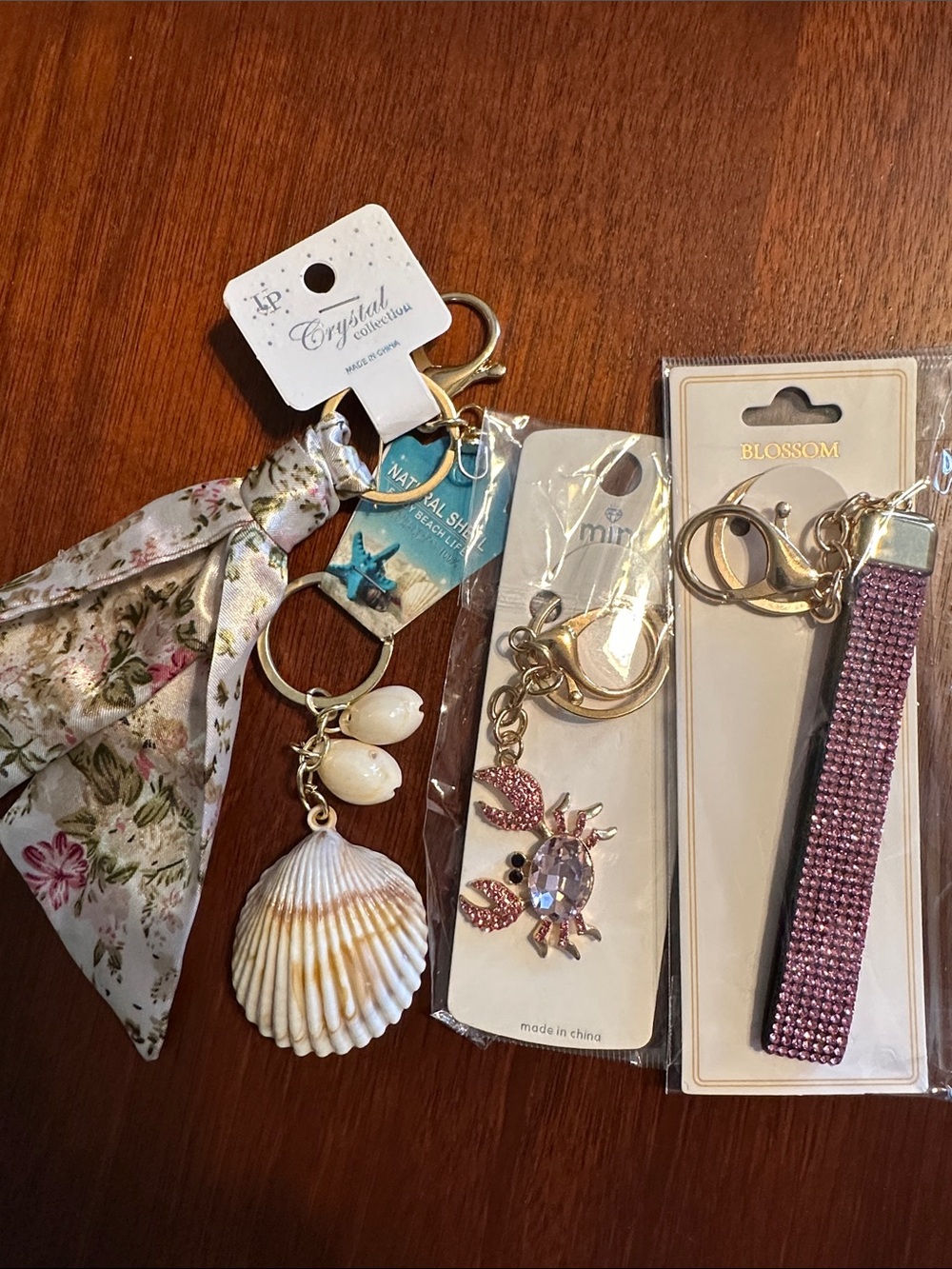 Coastal Bundle of Keychain/Bag Charms - Fashionable Women’s Accessory